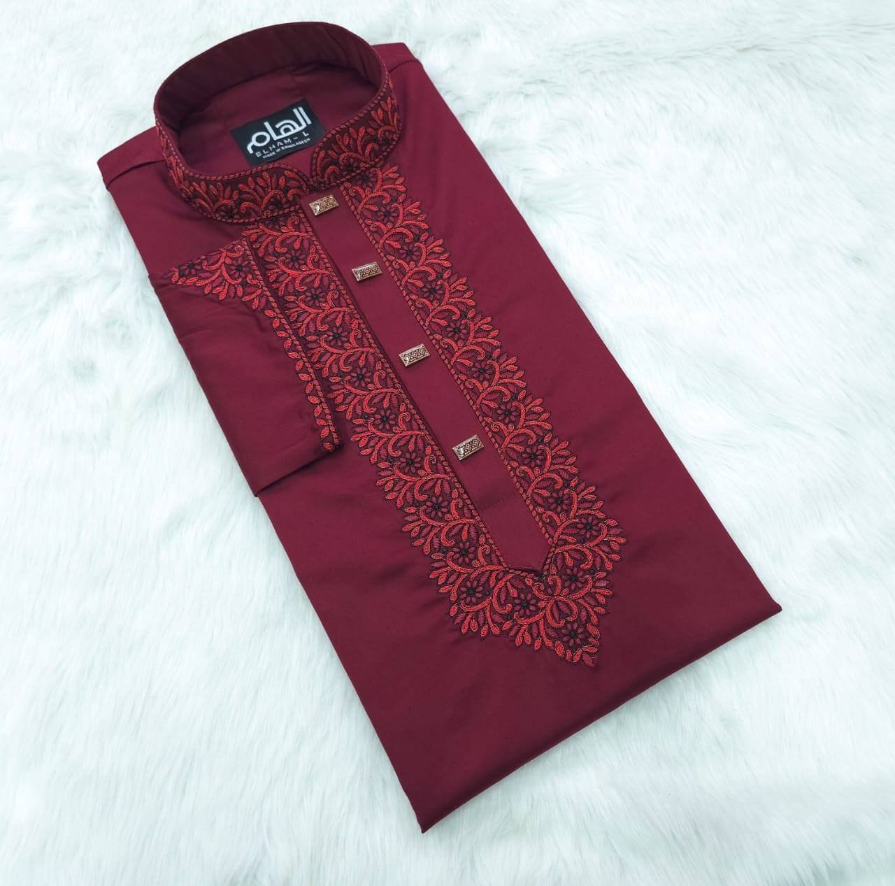 প্রিমিয়াম ফ্ল্যাট এম্ব্রয়ডারি পাঞ্জাবি